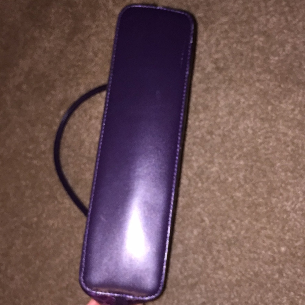 Purple faux snake skin purse - Picture 6 of 7